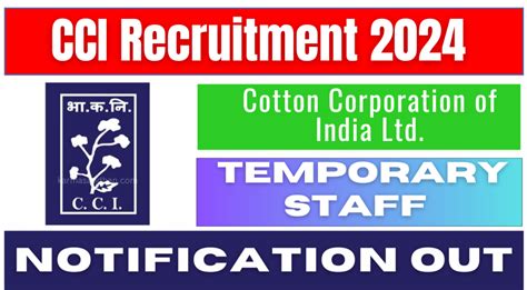 CCI Recruitment 2024 Check Details For Temporary Posts