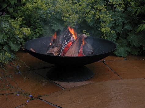 Esschert Design Low Firepot Wood Fire Pit Fire Pit Bowl Fire