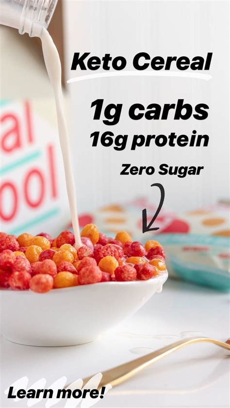 Old School Cereal Made the New Way! Zero Sugar, 1g Total Carbs, 16g Protein. Gluten/Grain Free ...