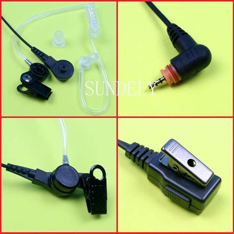 Surveillance Kit Acoustic Tube Headset Earpiece For Motorola Sl300 Radio Ebay