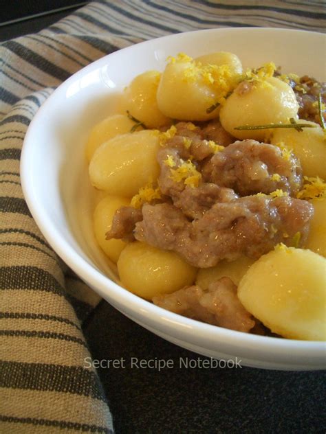 Gnocchi With Sausage And Lemon Easy Delicious