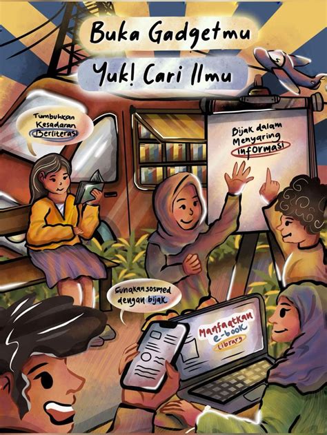 Poster Literasi Di Era Digital Inspirasi Desain Web Literasi Desain