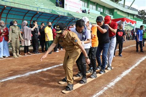 Serunya Lomba Olahraga Tradisional Yang Digelar Pemkot Malang Dengan