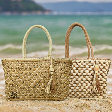 Bolsas De Palha De Praia - Bolsa de Palha Feminina Moda Praia Com Alça Leve e Estilosa Look Verão ...