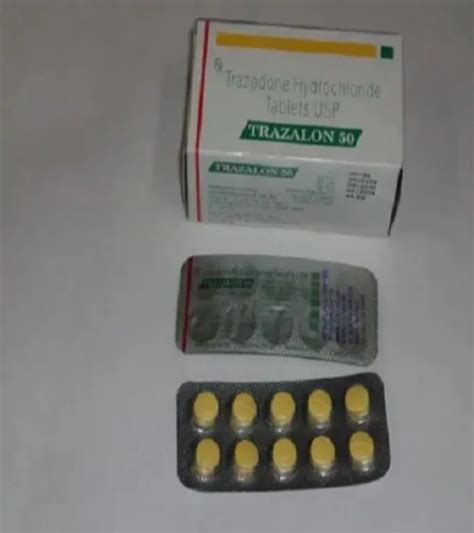 Trazodone 50 Mg Tablet 110 Non Prescription At Rs 250box In Nagpur