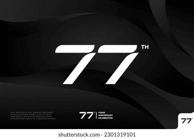 Number 77 Logo Icon Design 77th Stock Vector (Royalty Free) 2301319101 ...