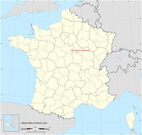 Carte De Courson Les Carri Res Situation G Ographique Et Population