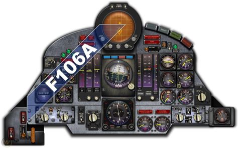 F106 DELTA DART COCKPIT instrument panel CDkit | #1800076878