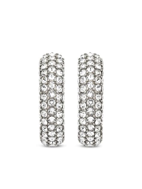 Gucci Crystal Embellished Hoop Ear Cuffs Farfetch