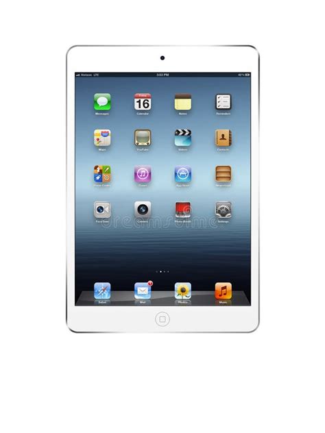 White Ipad Mini Editorial Photo Image Of Jobs Gradient 35883926