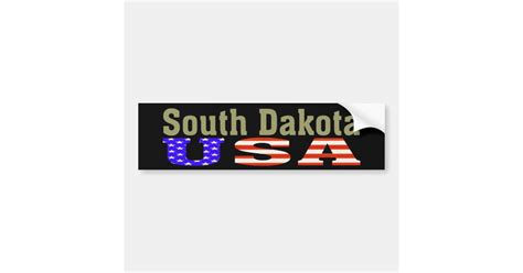 South Dakota Usa Bumper Sticker Zazzle