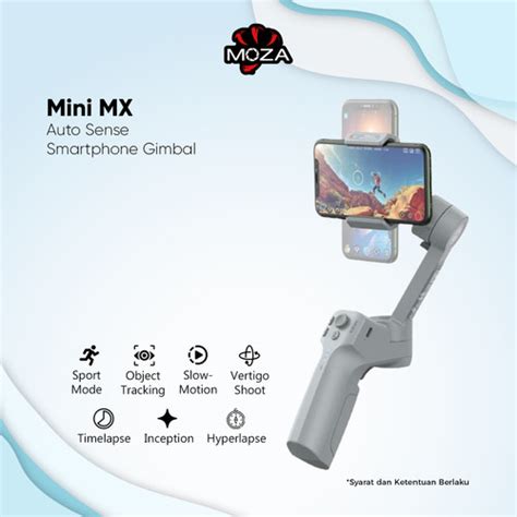 Promo Moza Mini MX Gimbal For Smartphones MINI MX LED Cicil 0 3x