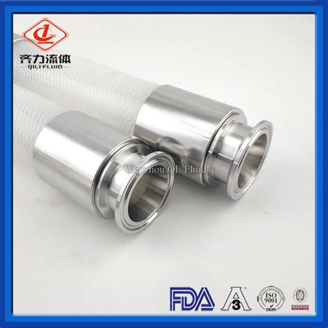 China Stainless Steel Sanitary Hose Tri Clamp Fittings And Crimp