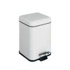 Poubelle De Salle De Bain Rectangulaire 3 Litres Inox 3 Finitions