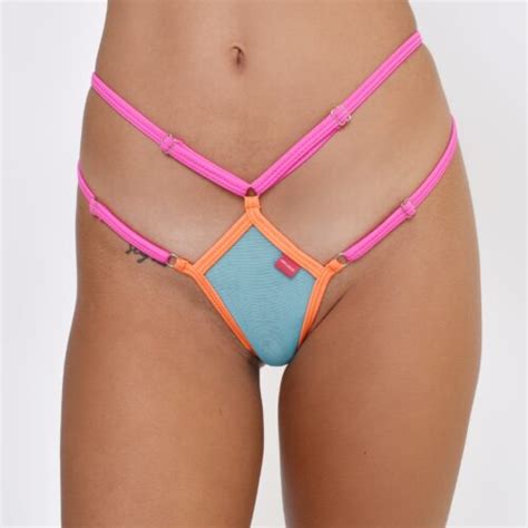 Neon Explosion Sheer Bikini Vibrant Hues And Translucent Mesh