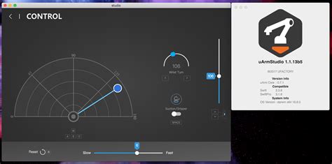 Keyboard Command To Control Swift Motor Speed Inside UArmStudio UArm