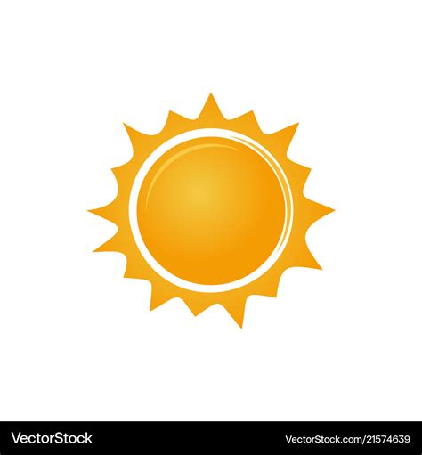 Sun logo icon Royalty Free Vector Image - VectorStock