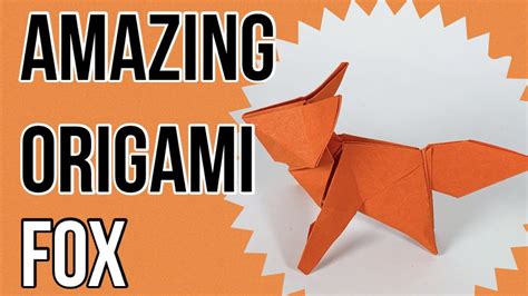 Diy How To Make A Cute Paper Fox 🦊 Fox Out Of Paper Origami Animal