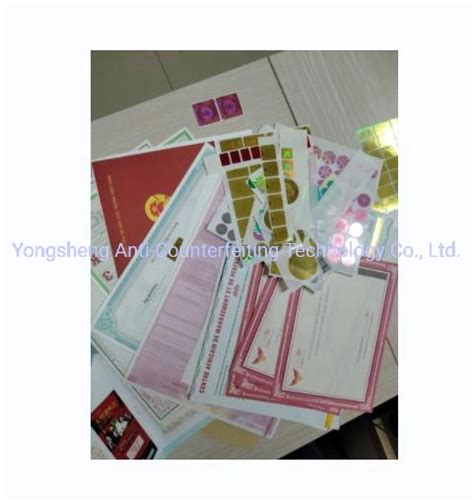 Security Watermark Paper Printing Hot Stamping Hologram Education