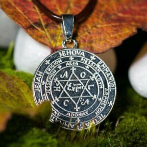 Salomons Siegel Talisman Anhänger Hexagramm Zeichen Silber 925 Amulette