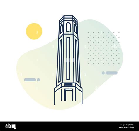 Dehradun City - Clock Tower - Icon Illustration as EPS 10 File Stock ...