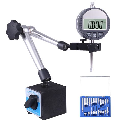 Electronic Digital Dial Indicator With Magnetic Base Holder Fine