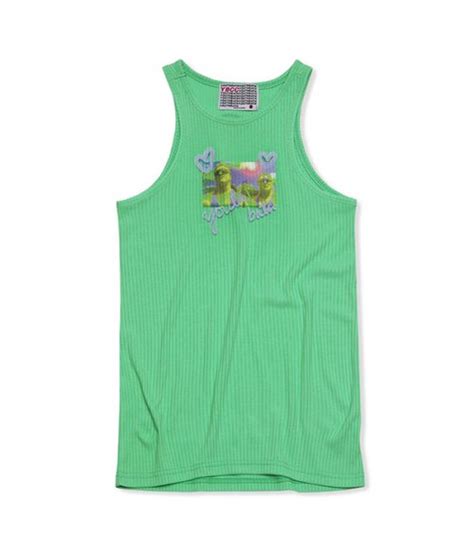 Musinsa Youthbath Wrestler Rib Sleeveless Light Green