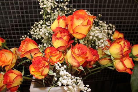 Orange And Yellow Rose Bouquet