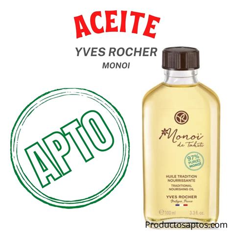 Aceite De Monoi Yves Rocher Productos Aptos