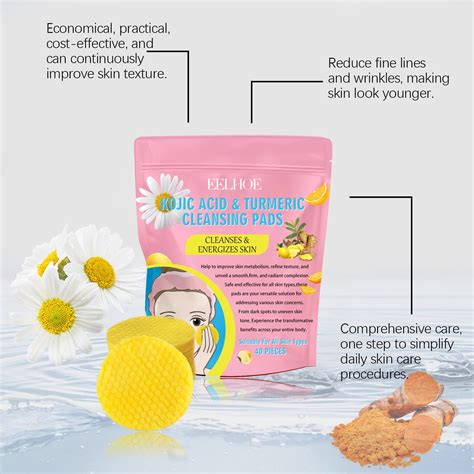 Turmeric Cleansing Pads Kojic Acid And Turmeric Cleansing Pads For Face