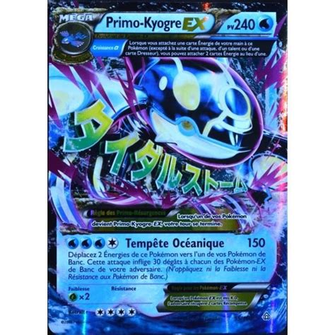 Carte Pokémon 55 160 Primo Kyogre Ex 240 Pv Série Xy Cdiscount Jeux Jouets