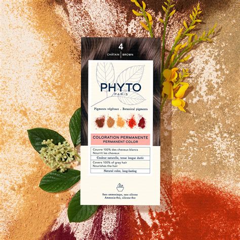 Phyto Color N°4 Chatain Coloration Permanente Enrichie En Pigments