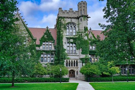 Gothic Style Stone Building on the Main Quadrangles of the University ...