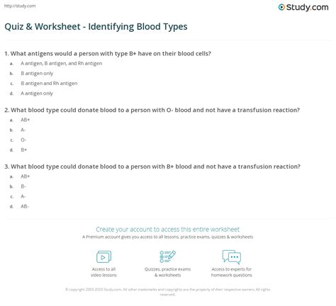 Blood Typing Game Worksheet - Worksheets For Kindergarten