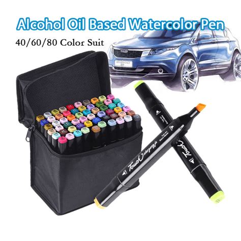 Colors Touchfive Alcohol Markers Highlighter Pen Set Double Head