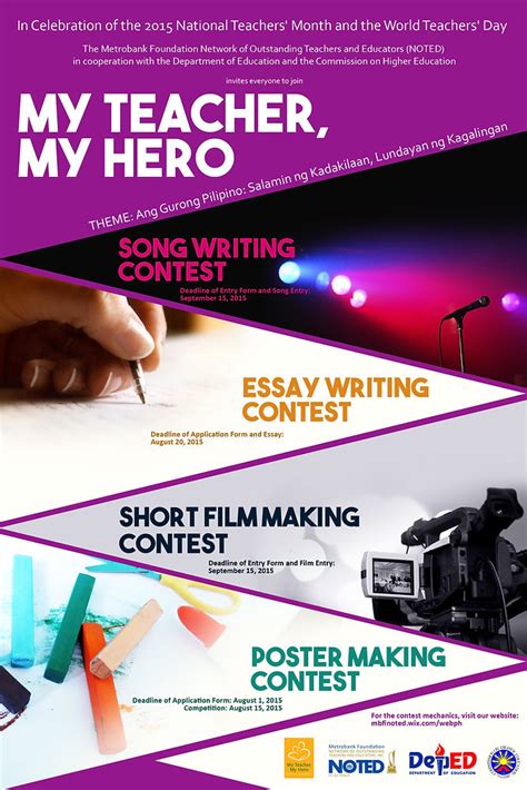 World Teachers Day Celebration Essay Writing Competition Mechanics