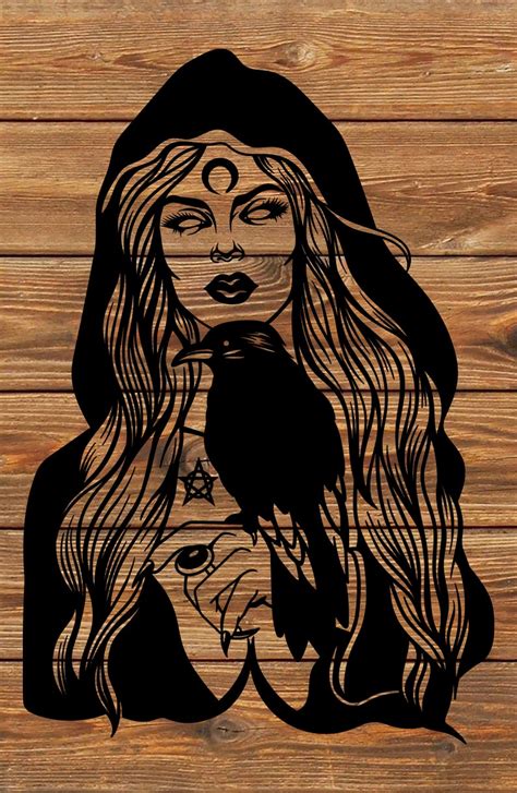 PNG SVG File Wiccan Witch Wicca Woman Witchcraft Etsy Australia