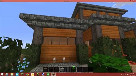 Acacia Wood Minecraft House | Bruin Blog