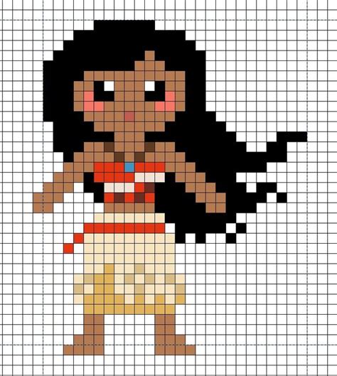 pixel art vaiana 31 Idées et designs pour vous inspirer en images