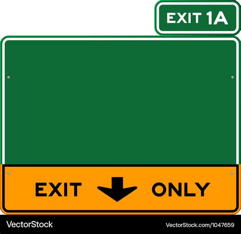 Exit Road Sign Clip Art