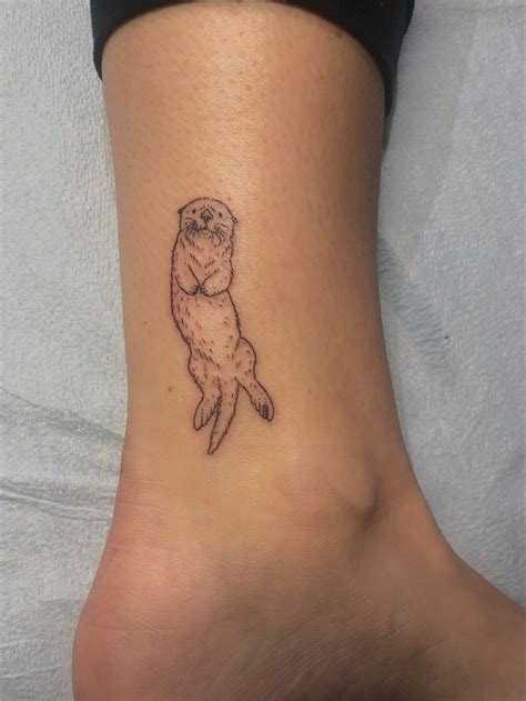 Sea Otter Tattoo Otter Tattoo Sleeve Tattoos Simplistic Tattoos