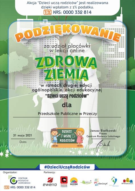 Podzi Kowania Przedszkole