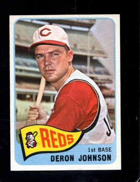 Amazon 1965 TOPPS 75 DERON JOHNSON EXMT REDS Collectibles