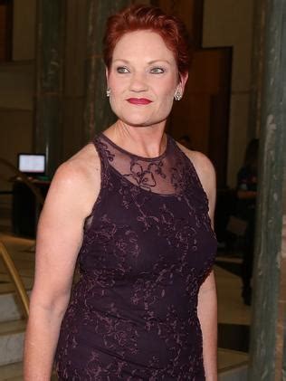 Pauline Hansons Thigh High Split Dress To Midwinter Ball Becomes Hot