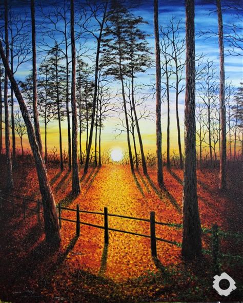 Autumn Sunset • dot-art