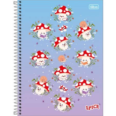 Caderno Espiral Capa Dura Universit Rio Mat Rias Spice Feminino