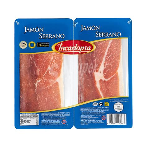 Jamón Serrano Lonchas 2 Ud X 200 G