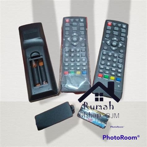 Jual Remot Remote STB DVB T2 Lubby Advance Evercross Matrix Silver Set