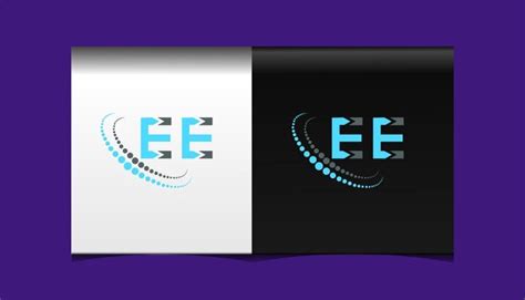 Ee Eerste Moderne Logo Ontwerp Vector Pictogrammalplaatje Premium Vector