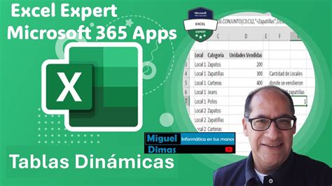 Entrenamiento Tablas Dinámicas Microsoft Excel Experto 365 Apps YouTube